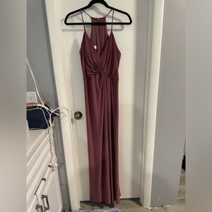 Elegant Mauve Maxi Dress